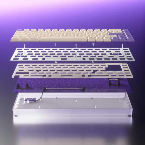 Vortex Hellcat: Assembled RGB Acrylic Hot-Swap Keyboard – Vortex Keyboard