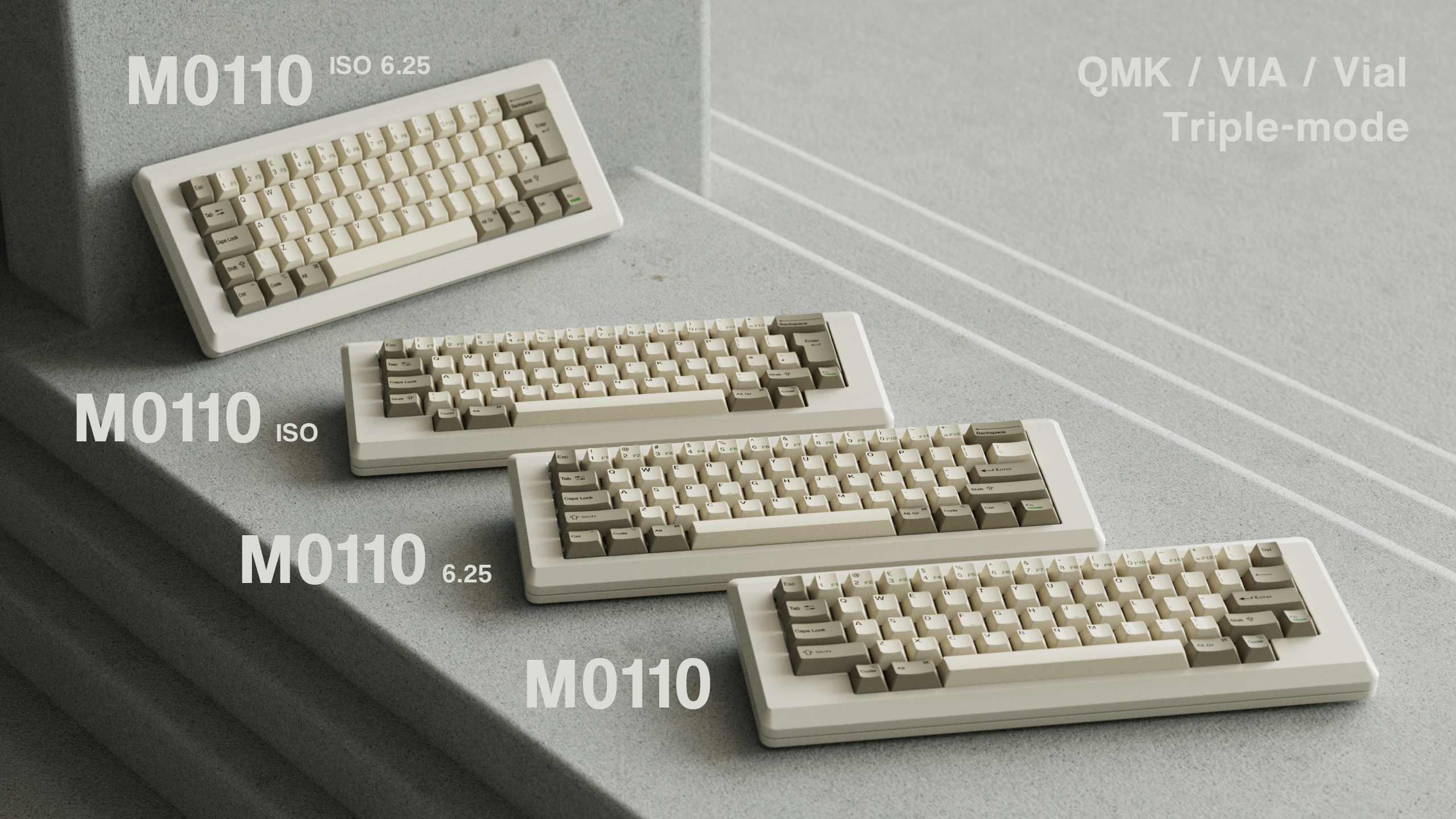 60% compact size retro style. Inspired by Apple Macintosh Keyboard. Hot swap, Come with wireless and wired version