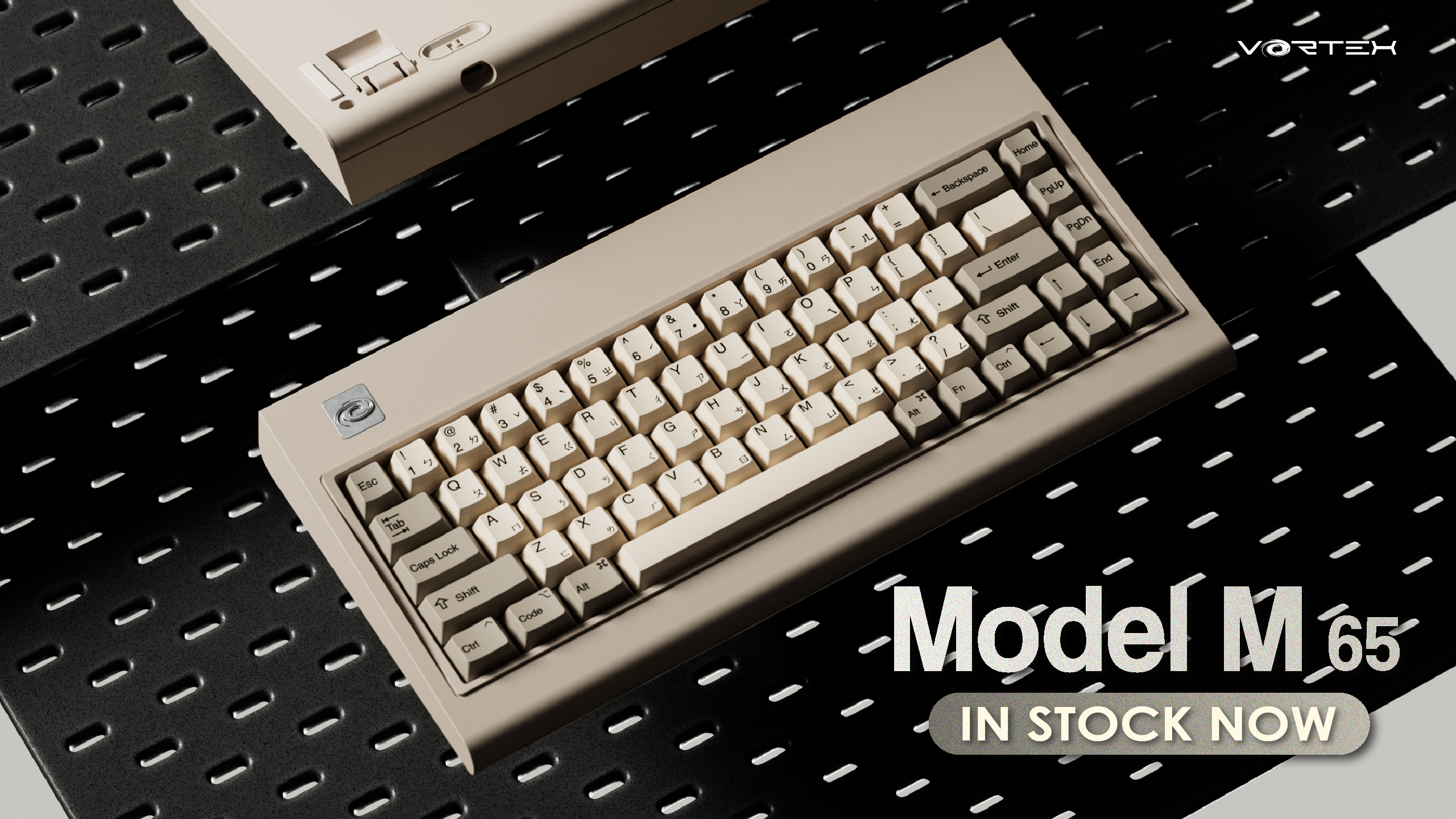 Wireless full-size mechanical keyboard, multi-layout PCB for users to change. Easy remapping and macro through VIA.