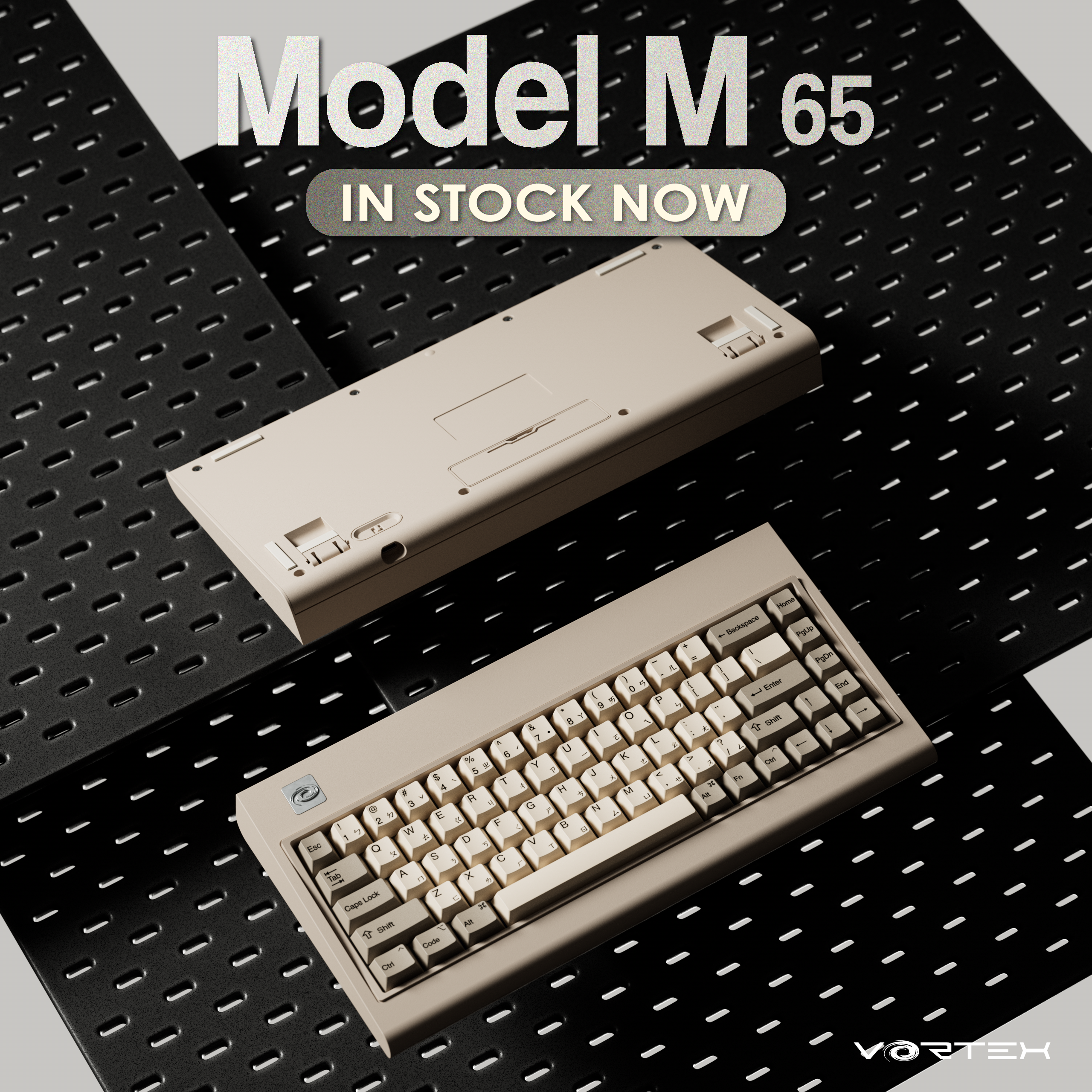 Wireless full-size mechanical keyboard, multi-layout PCB for users to change. Easy remapping and macro through VIA.